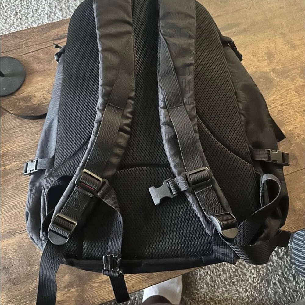 Supreme Embossed Black Backpack - image 2